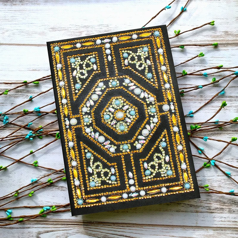 Gold Labyrinth Diamond Painting Journal
