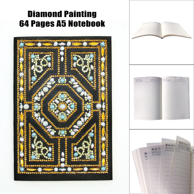 Gold Labyrinth Diamond Painting Journal