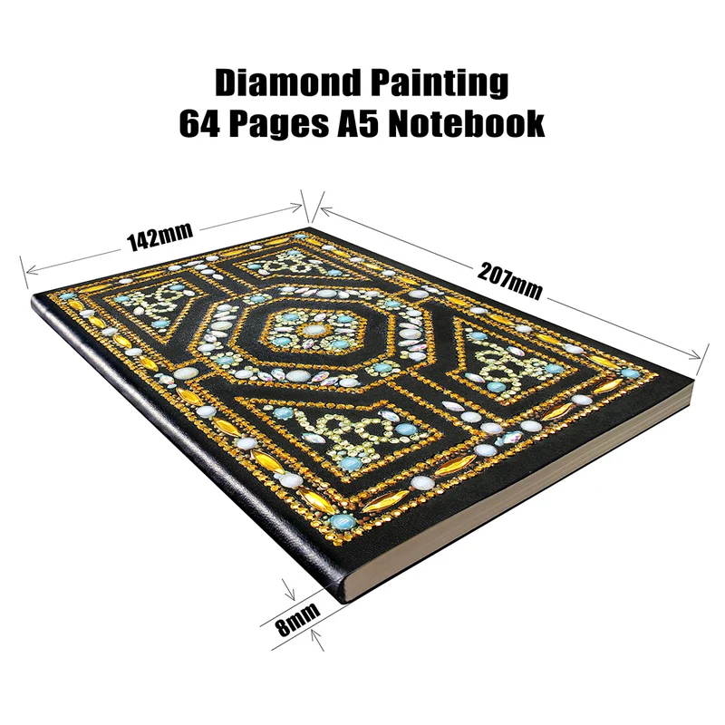 Gold Labyrinth Diamond Painting Journal