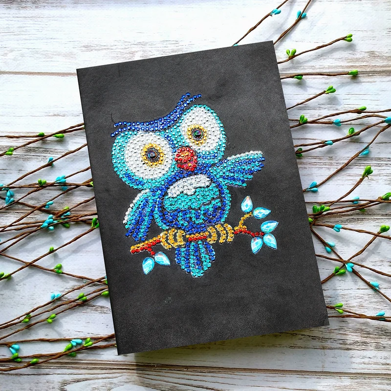 Blue Owl Diamond Painting Journal