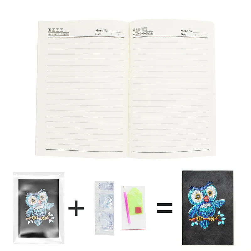 Blue Owl Diamond Painting Journal
