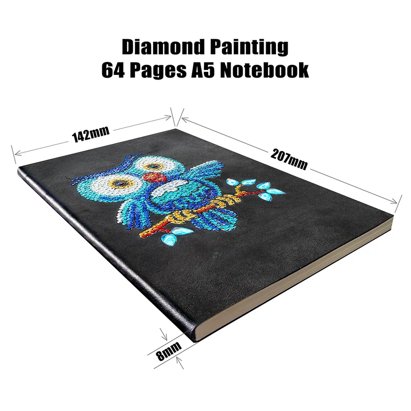 Blue Owl Diamond Painting Journal