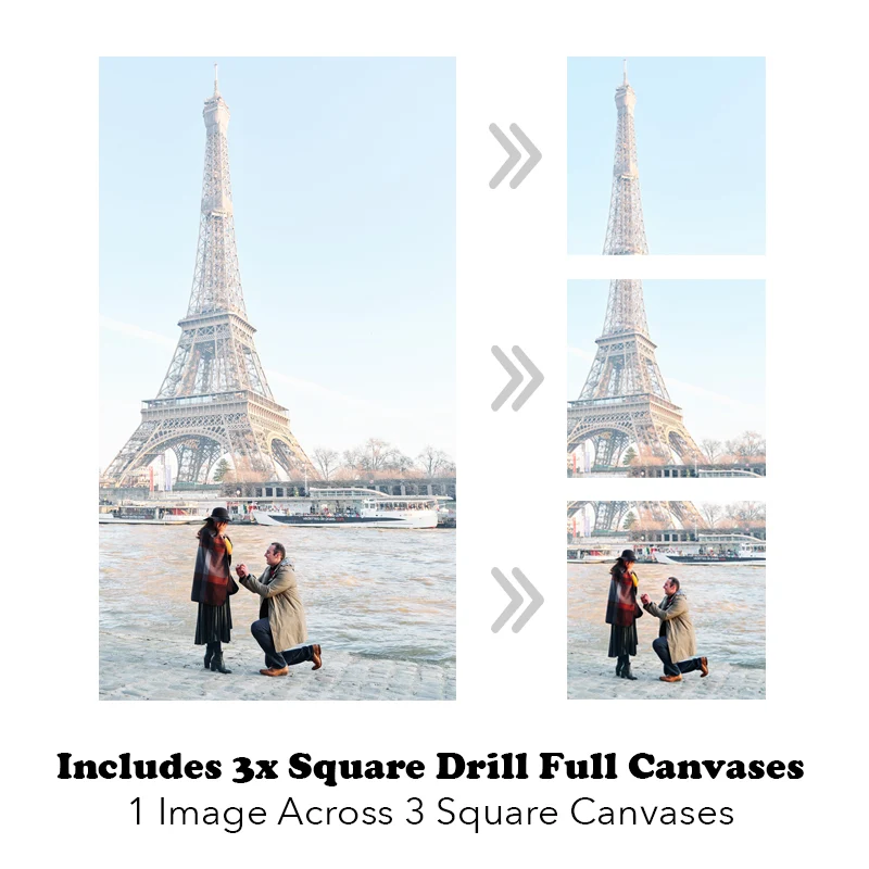 Custom Diamond Painting Kit - 3 Panels 1:1 (Full Drill)