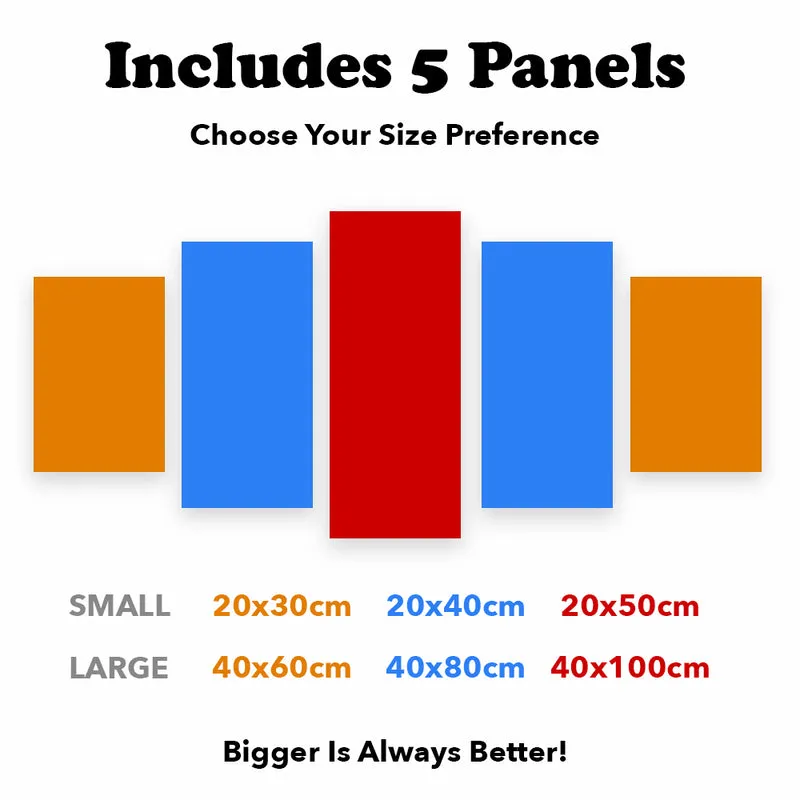 Custom Diamond Painting Kit - 5 Panels (Full Drill)