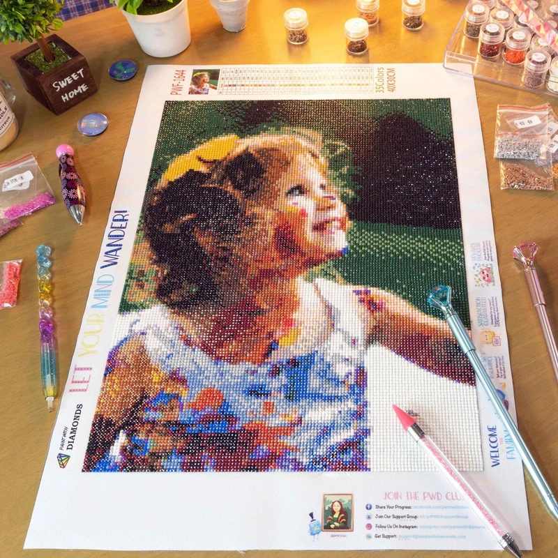 Custom Diamond Painting Kit - 5 Panels (Full Drill)