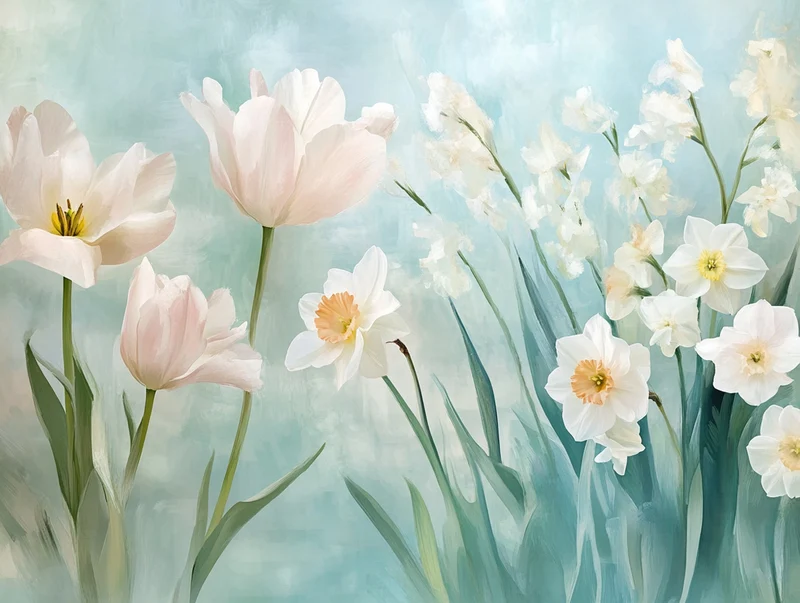 Soft Pastel Whispers of Spring