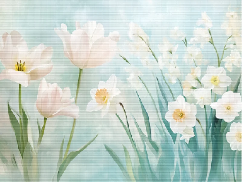 Soft Pastel Whispers of Spring