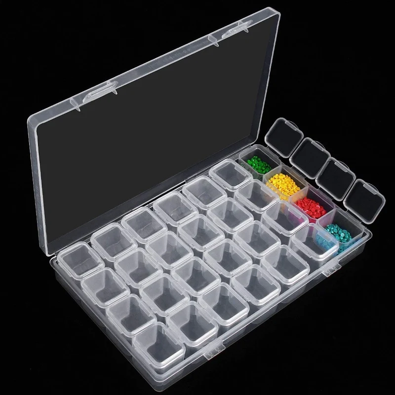 28-Slot Break-Apart Diamond Storage Box