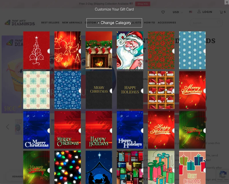 Paint With Diamonds Gift Card